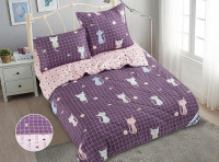 Постельное белье из микросатина с одеялом TANGO DE VERANO  Y-56 50х70 (1шт), 70х70 (1шт) 1,5-спальное