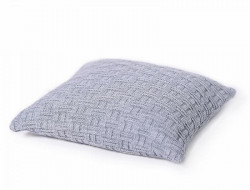 Наволочка декоративная вязаная из акрила BELPOL ШАХМАТЫ сумерки 40х40