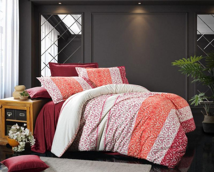 Постельное белье из ранфорса SAREV BAZAAR N136 VARUNA V3-SOMON 50х70 (1шт) 1,5-спальное