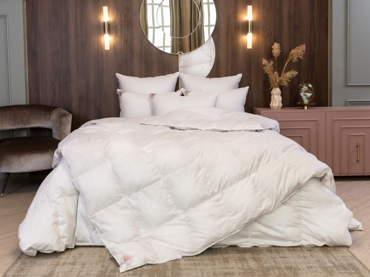 Одеяло пуховое кассетное GERMAN GRASS SILVER DOWN GRASS всесезонное Light 150х200