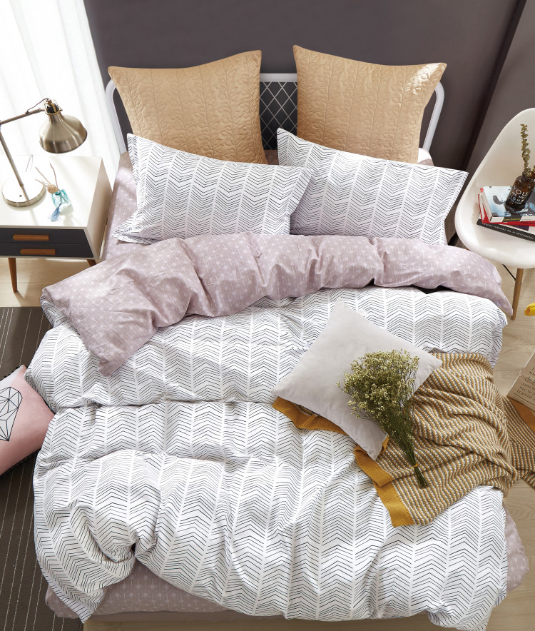 Постельное белье из твил-сатина TANGO елочка 50х70 (2шт) 1,5-спальное