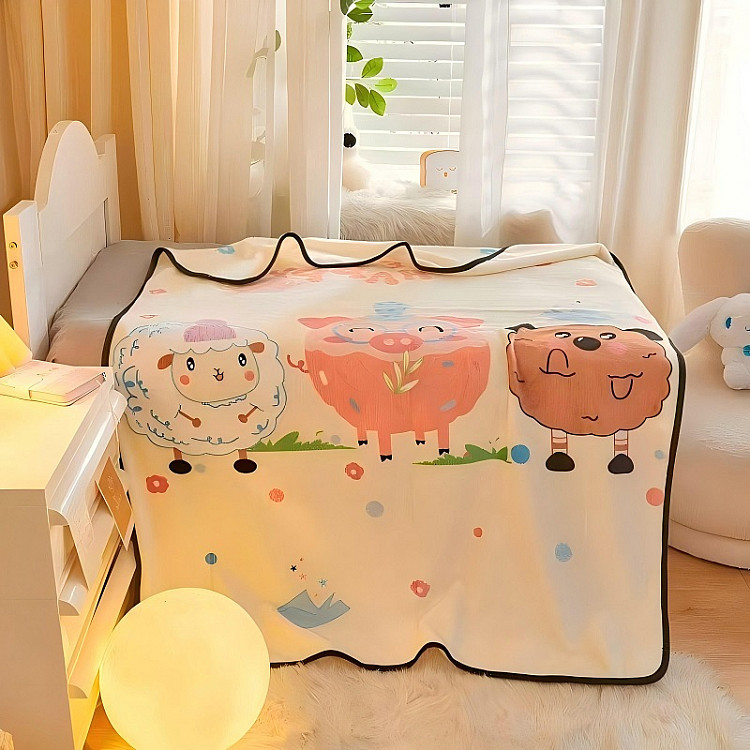 Плед детский из микрофибры TANGO ФЛАНЕЛЬ Барашки 100х140