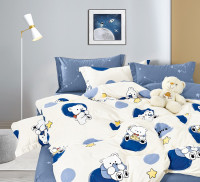 Постельное белье из сатина TANGO умка 50х70 (2шт) 1,5-спальное