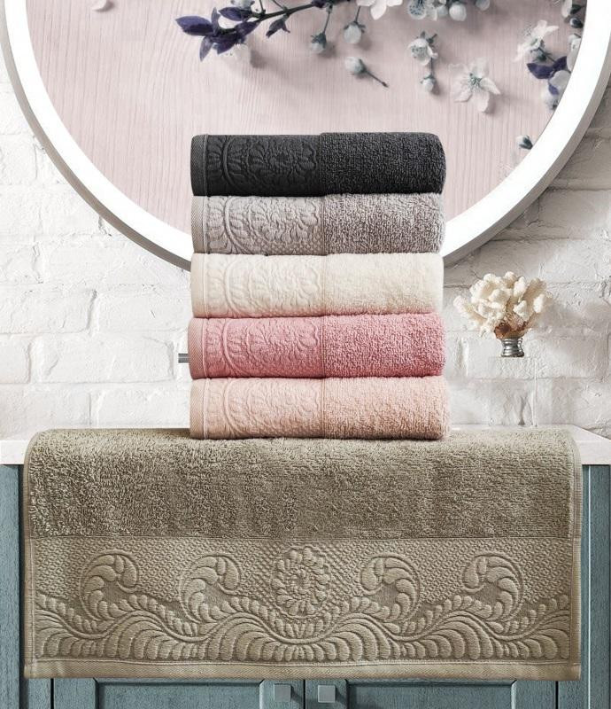 Набор полотенец махровых хлопковых KARVEN H2209 KATYA 50х90 (6шт)