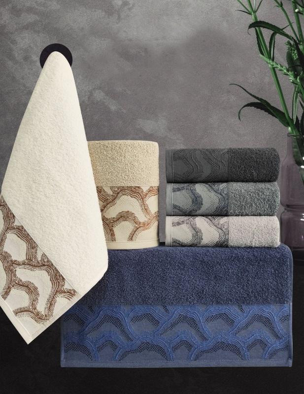 Набор полотенец махровых хлопковых KARVEN H2251 KOEN 50х90 (6шт)