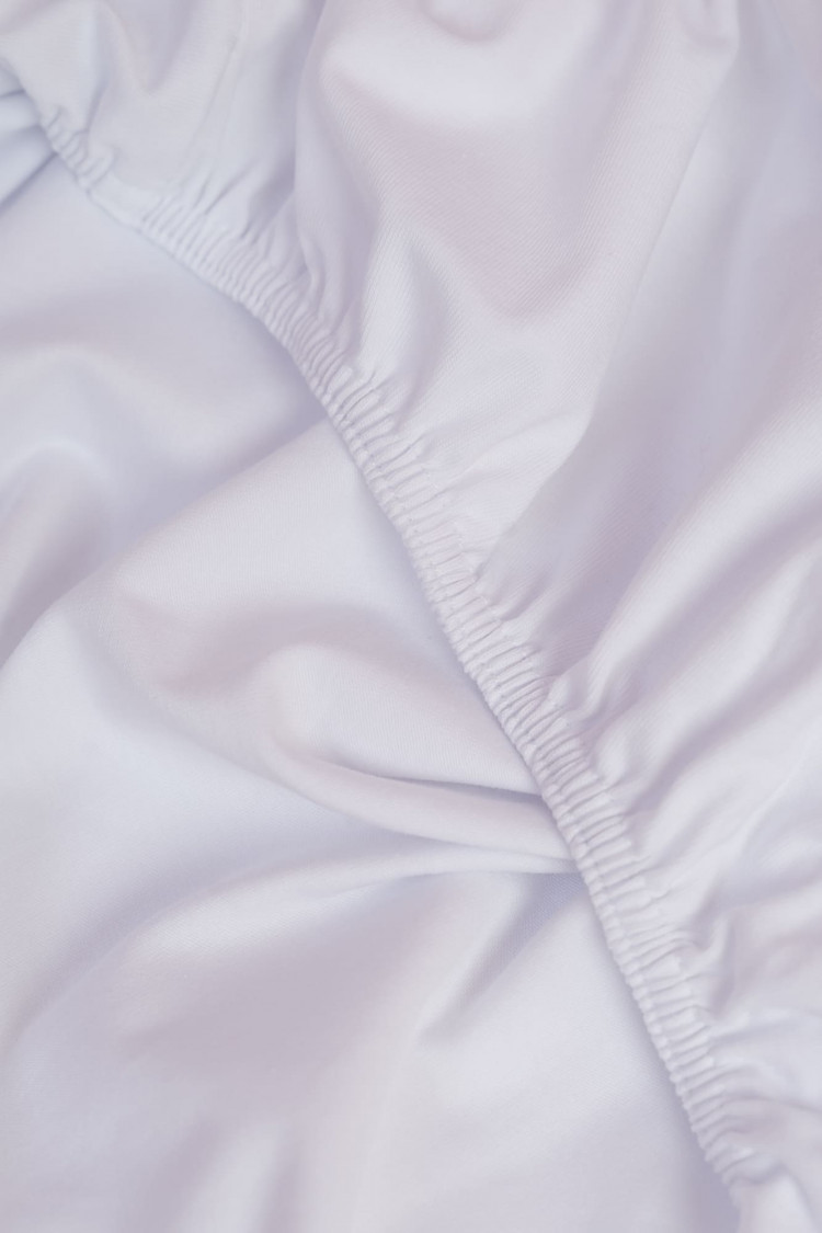 Простыня на резинке 180х200 GERMAN GRASS NOBLE TRADITIONS JERSEY WHITE GRASS 180х200х40