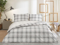 Постельное белье из ранфорса TAC RANFORCE YOUNG CALEB серое евро