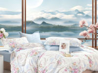 Постельное белье из твил-сатина TANGO флорани 50х70 (1шт), 70х70 (1шт) 1,5-спальное