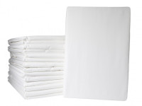 Простыня на резинке из сатина люкс ASABELLA 595-P 200х200х30 белая