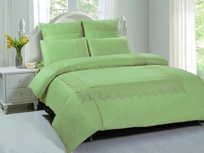 Постельное белье из сатина с гипюром TANGO GPR-05 GIPUR 50х70 (2шт), 70х70 (2шт) евро