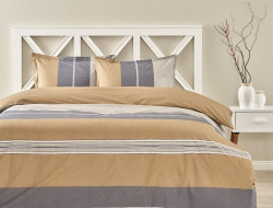 Постельное белье из ранфорса TAC RANFORCE VERA серое евро