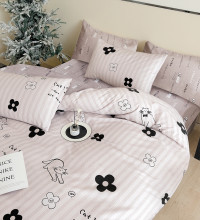 Постельное белье из твил-сатина TANGO игривый котик 50х70 (2шт) 1,5-спальное