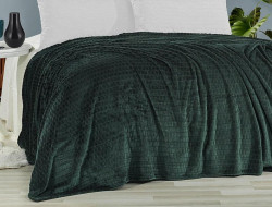 Плед из полиэстера KARVEN SUPER SOFT P941 MELINDA изумруд 160х220