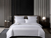 Постельное белье из хлопкового жаккарда ASABELLA Благородная сталь 50х70 (2шт) и 70х70 (2шт) семейное
