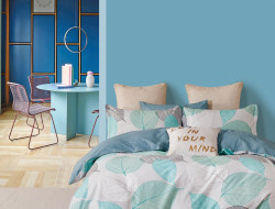 Постельное белье из твил-сатина TANGO листейро 50х70 (1шт), 70х70 (1шт) 1,5-спальное