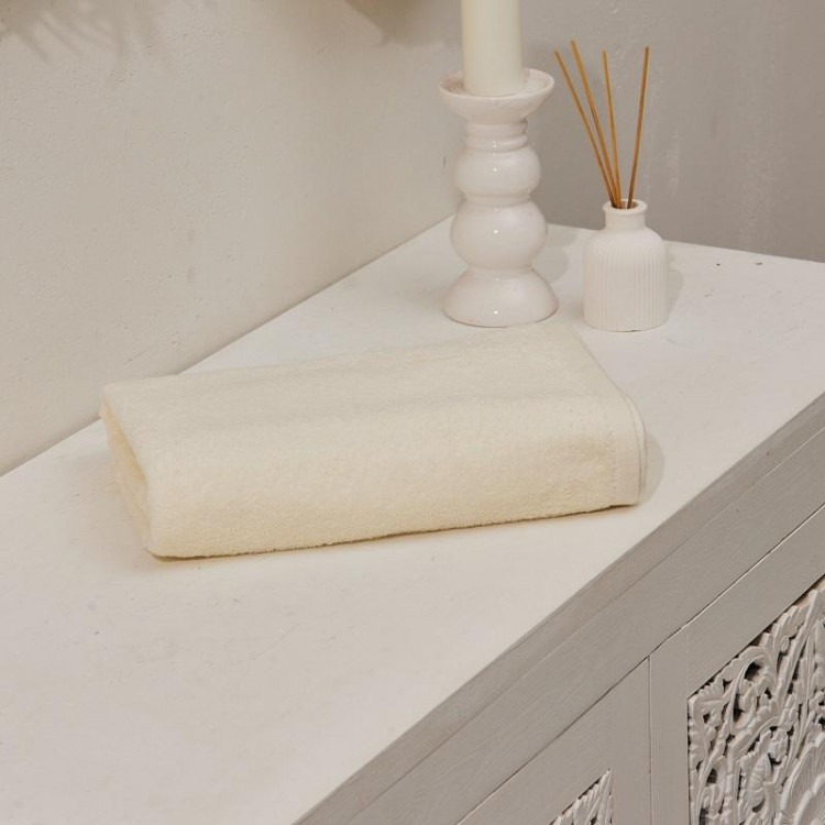 Полотенце махровое TAC COMFORT KREM кремовое 70х140