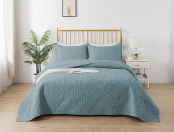 Покрывало тонкое из микрофибры TANGO TRM MARRAKECH серо-голубое 240х240