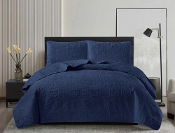 Покрывало тонкое велюровое TANGO CASABLANCA темно-синее 180х240