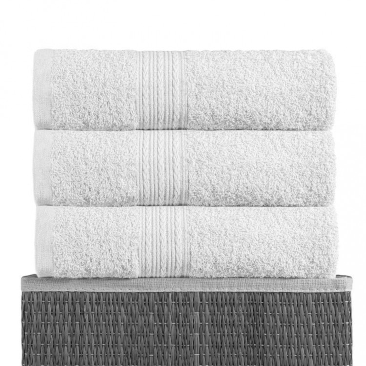 Простыня махровая BAYRAMALY белая 180х210