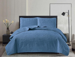 Покрывало тонкое велюровое TANGO CASABLANCA светло-синее 180х240