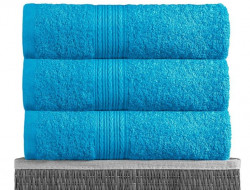 Простыня махровая BAYRAMALY бирюзовая 180х210