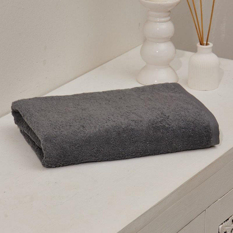 Полотенце махровое TAC COMFORT GRAY серое 70х140