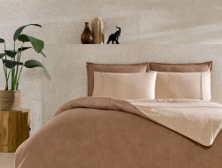 Постельное белье из ранфорса TAC RANFORCE RIVEN горчичное евро