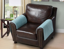 Накидка на подлокотники из микрофибры TANGO SOFA бирюзовая 50x70 (1шт)