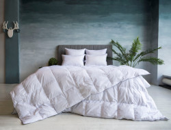 Одеяло кассетное ручной работы GERMAN GRASS GRAY FAMILIE DOWN 200x220 всесезонное