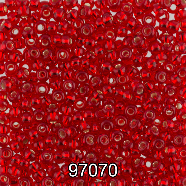 Бисер PRECIOSA (Чехия) круглый 6 10/0 2.3 мм 500 гр 97070 (Ф184) красный