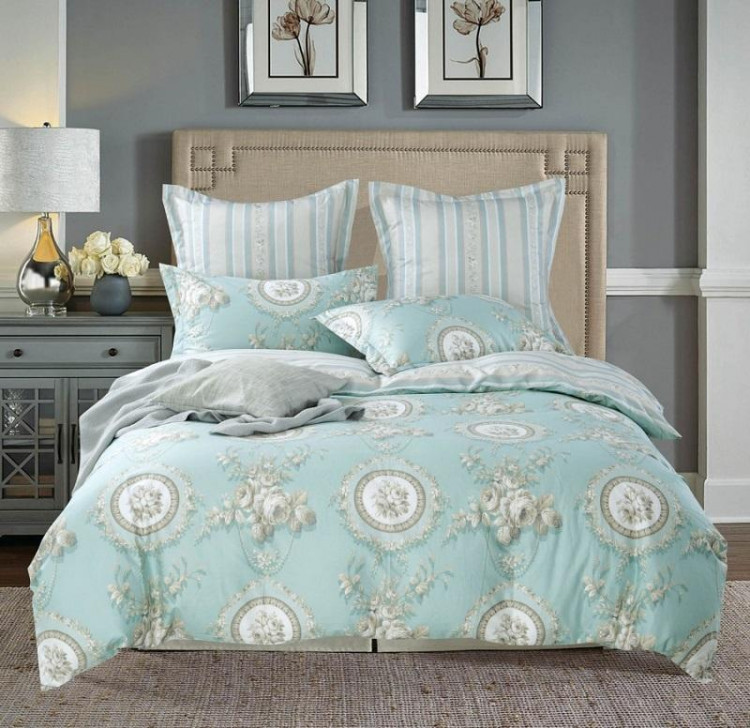 Постельное белье из печатного сатина SAILID B-199-4 семейное