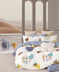 Постельное белье из твил-сатина TANGO от сердца к сердцу 70х70 (2шт) 2-спальное