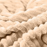 Плед однотонный фланелевый TANGO STRIPE ST-15 бежевый 200х220