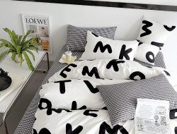 Постельное белье из сатина TANGO буквовед 70х70 (2шт) 2-спальное