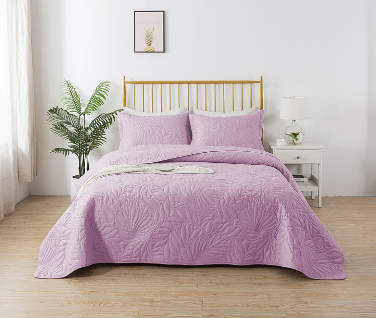 Покрывало с наволочками тонкое из микрофибры TANGO TRM MARRAKECH сиреневое 240х260