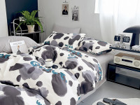 Постельное белье из сатина TANGO пятна 50х70 (2шт) 2-спальное