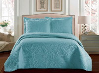 Покрывало тонкое из микрофибры TANGO TRM MARRAKECH голубое 240х240