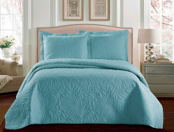 Покрывало тонкое из микрофибры TANGO TRM MARRAKECH голубое 240х240