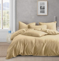 Постельное белье из люксового сатина АЛЬВИТЕК ОCA-001 бежевое 50х70 (2шт), 70х70 (2шт) семейное