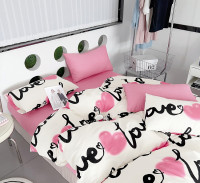 Постельное белье из сатина TANGO признание в любви 50х70 (2шт), 70х70 (2шт) евро