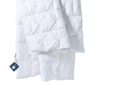 Одеяло кассетное из белого гусиного пуха с дизайнерскими буфами BELPOL ORION 200х200 теплое