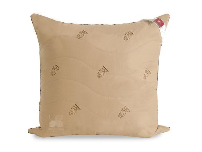 Подушка из верблюжьей шерсти стеганая Легкие Сны ВЕРБИ 68х68 средняя