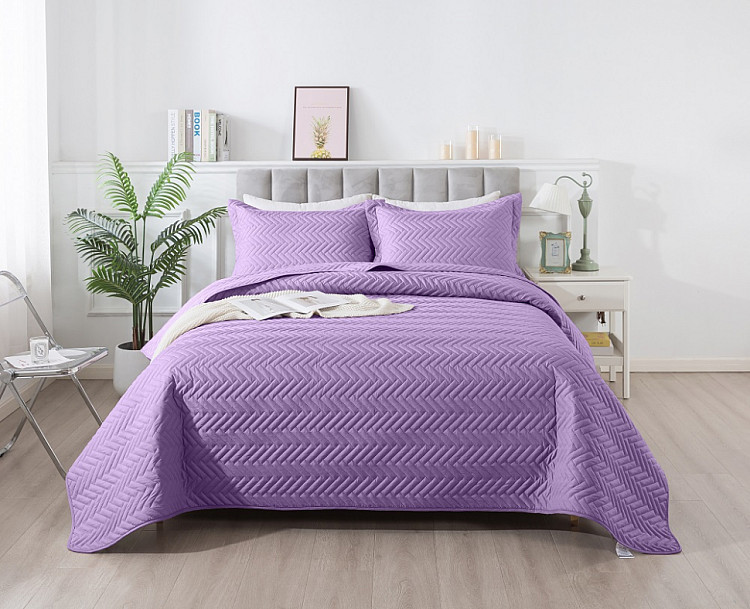 Покрывало тонкое из микрофибры TANGO AMZ MARRAKECH сиреневое 215х240