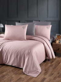 Постельное белье из сатина де люкс KARVEN N044 MODALIFE TIMELESS POWDER 50х70 (2шт), 70х70 (2шт) евро