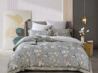 Постельное белье из фланели ASABELLA Цветочная дымка 50х70 (2шт), 70х70 (2шт) евро