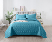 Покрывало тонкое из микрофибры TANGO AMZ MARRAKECH бирюзовое 215х240