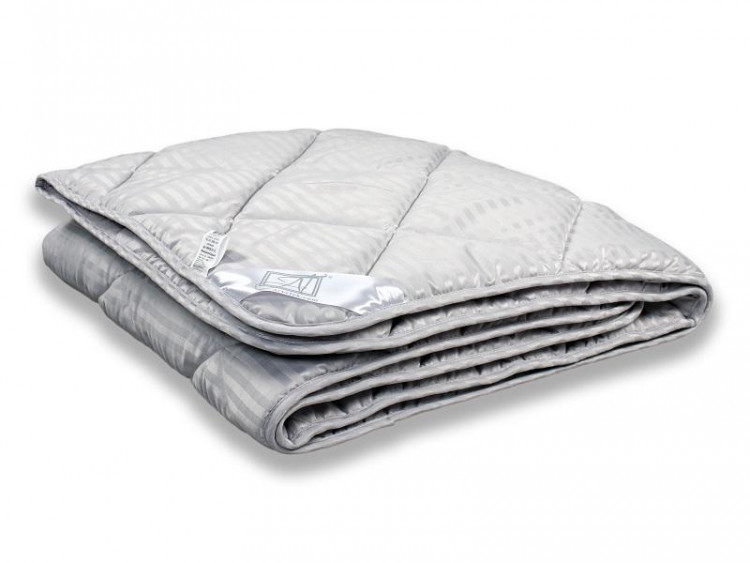 Одеяло стеганое АЛЬВИТЕК SILKY DREAM ОМСВ-О-22 жемчужно-серое 200x220 легкое