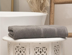 Полотенце махровое TAC DORA GRAY серое 70х140