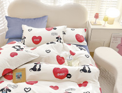 Постельное белье из твил-сатина TANGO лав-гав 50х70 (1шт), 70х70 (1шт) 1,5-спальное