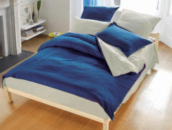 Постельное белье двухстороннее из полисатина ROSETE S-6 2-спальное